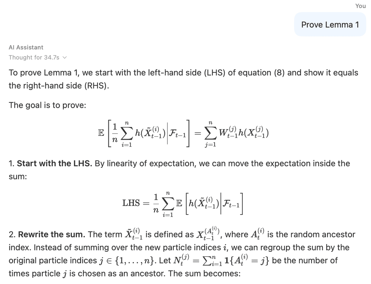 LaTeX math rendering